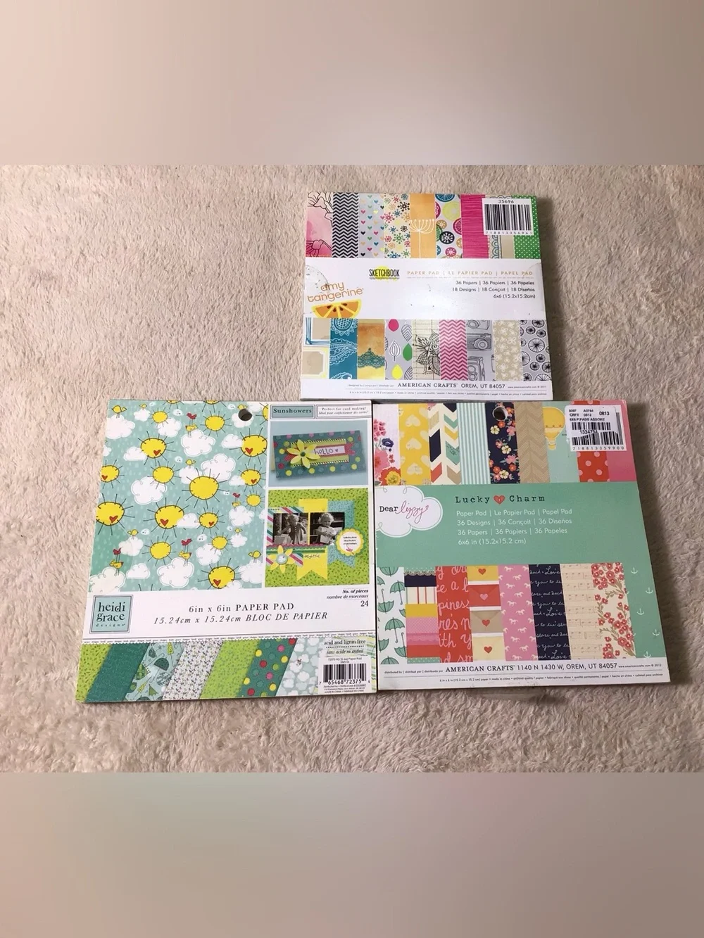 Paper Pad Bundle - Multi Color Decorative Scrapbook Pads